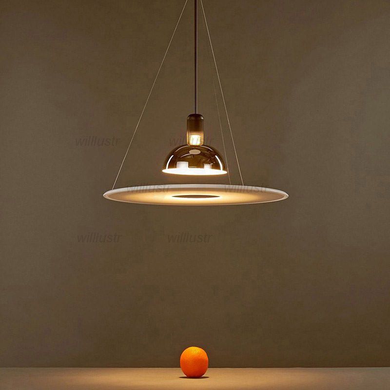 Replica Flos Frisbi Pendant Lamp Modern Acrylic Metal Hanging