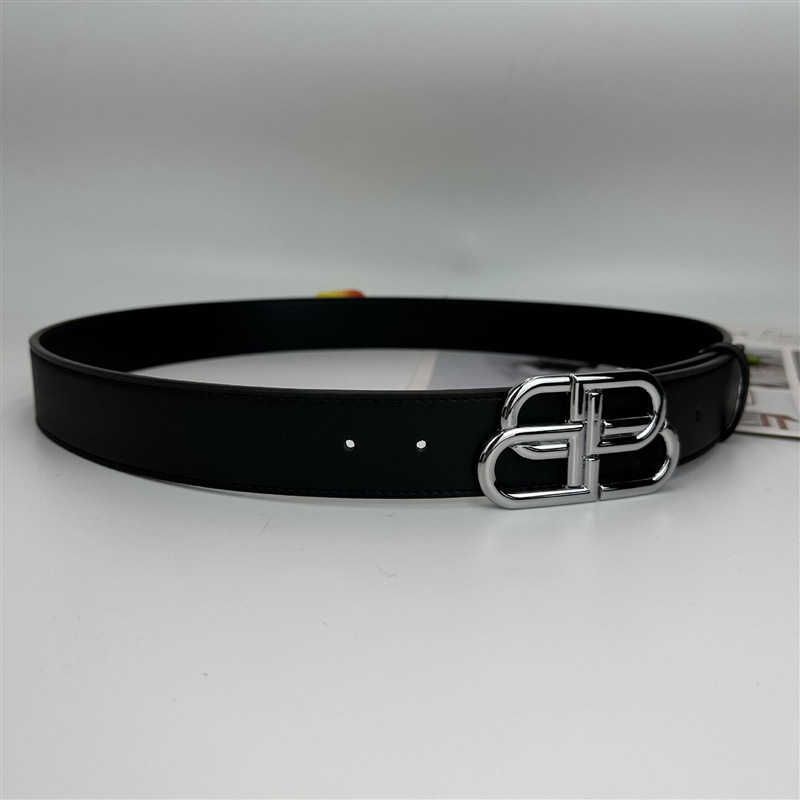 Ceinture noire boucle argent 4.0bb