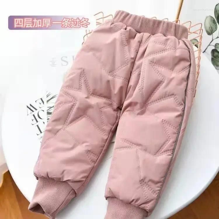 Pantaloni in pile rosa