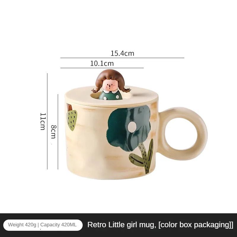 vintage girl mug