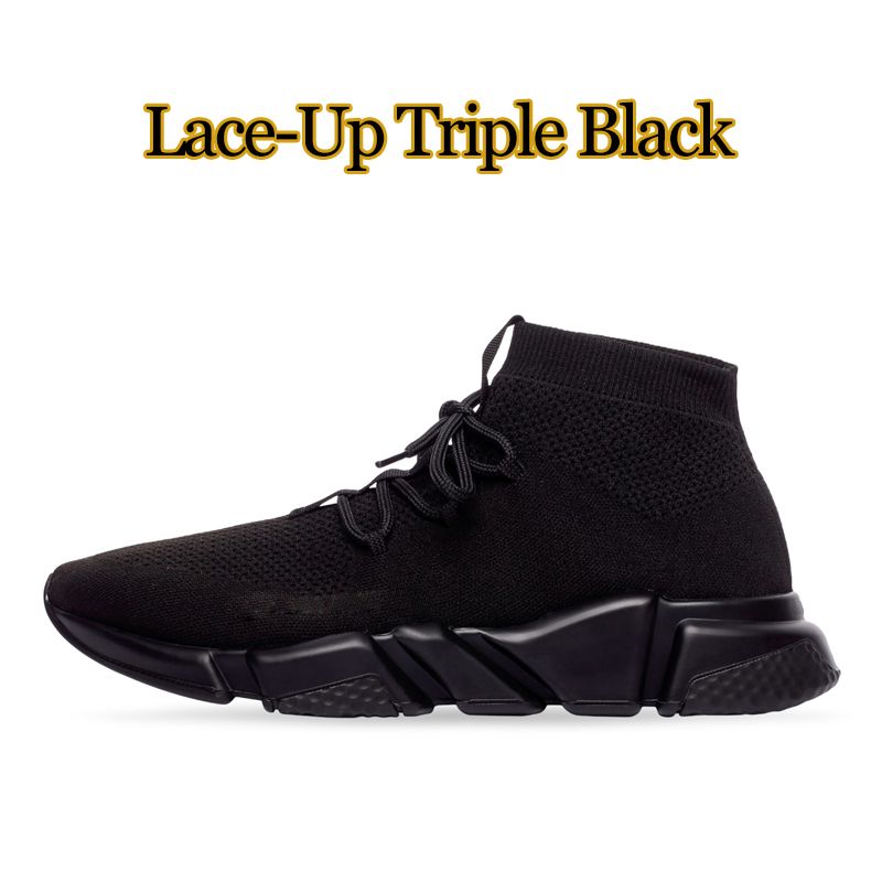 Triple à lacets noir