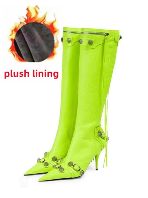 green plush lining