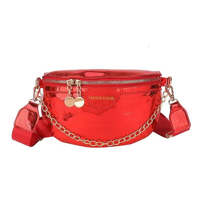 red waist bag