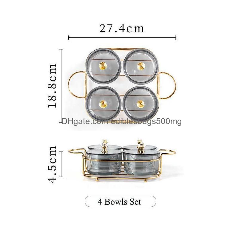 Grå- 4bowlset