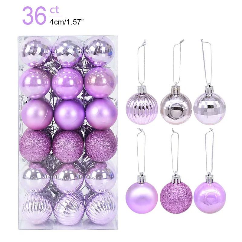 36PCS Purple-As Picture