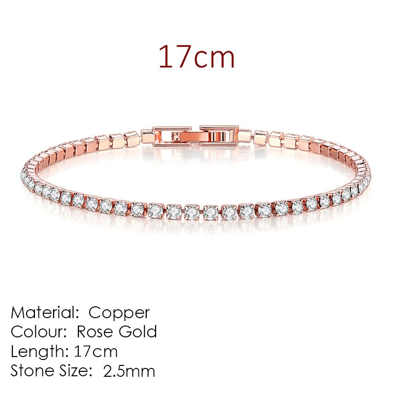 2,5 mm rosegold 17 cm