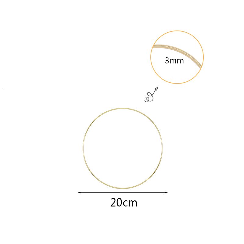 Anneau métallique de 20 cm