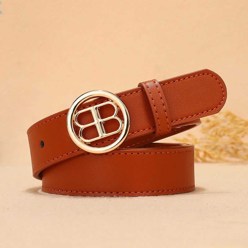 Ceinture brune avec boucle dor￩e