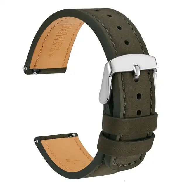 Buckle-Argento verde-22mm