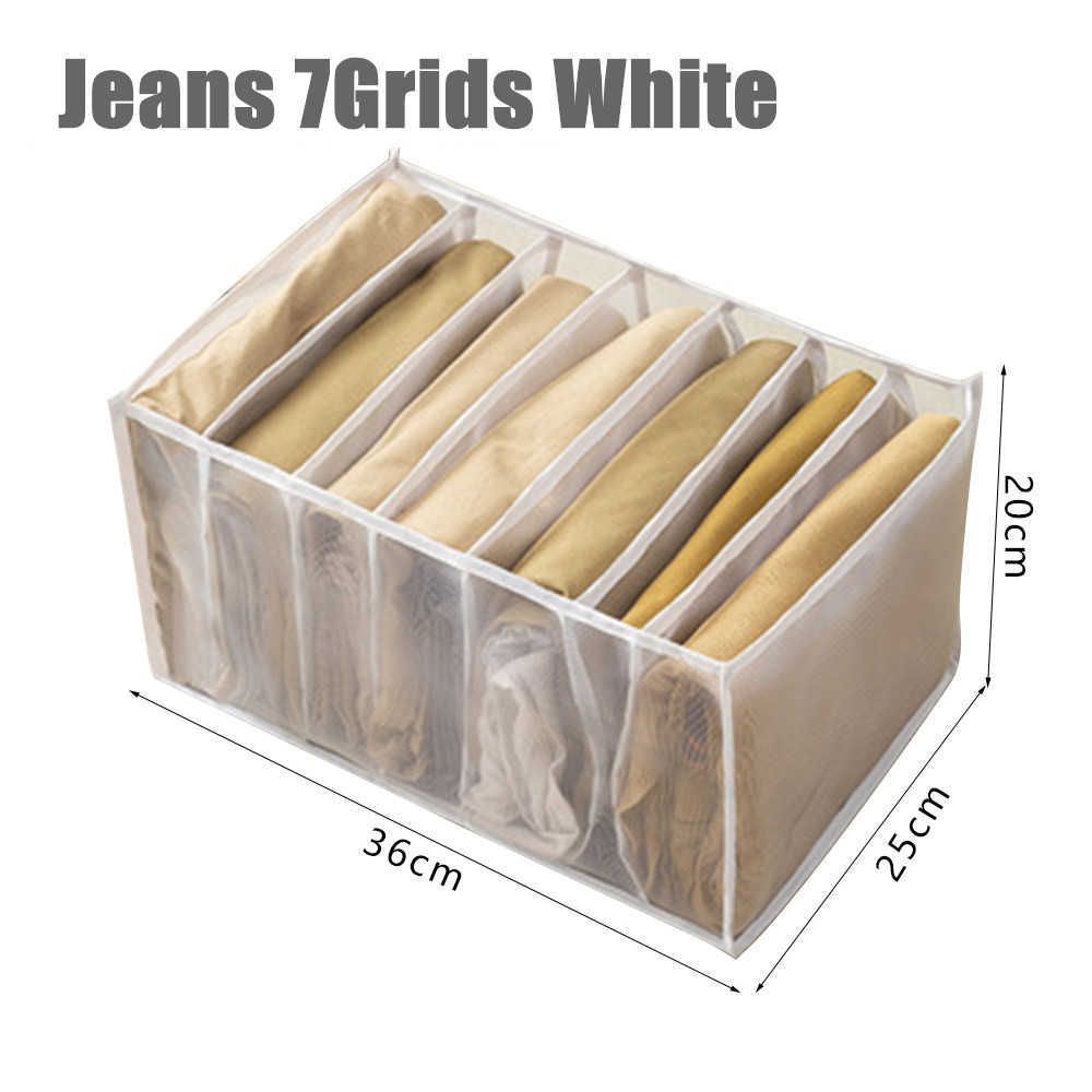 Jeans 7grids-white