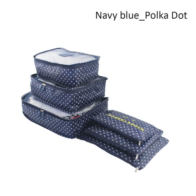 Navy Blue Polka Dot