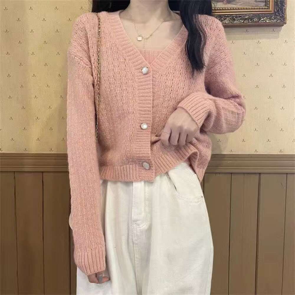 Leder rosa (Strickjacke+Träger)