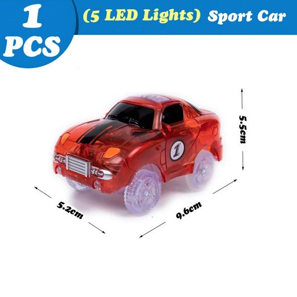 5LED Red Racing Car