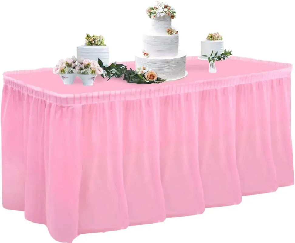 jupe de table-73x426cm Rose