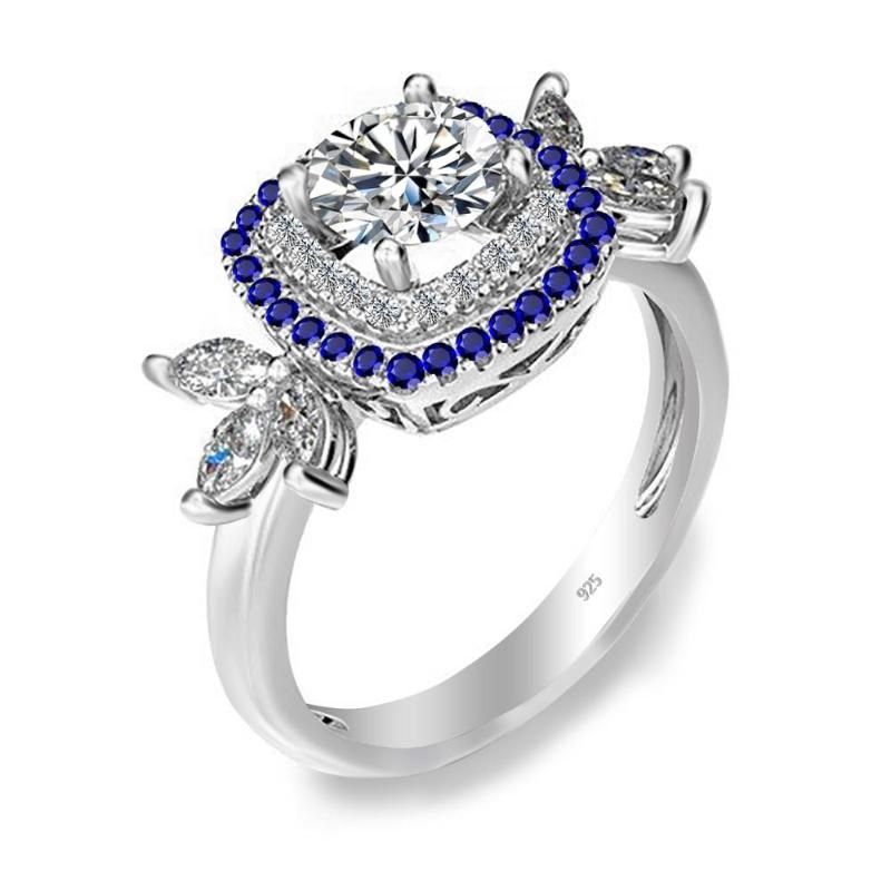 Chiny Moissanite Antyk Silver