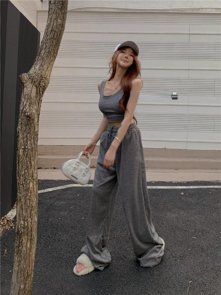 Gray vest -pants