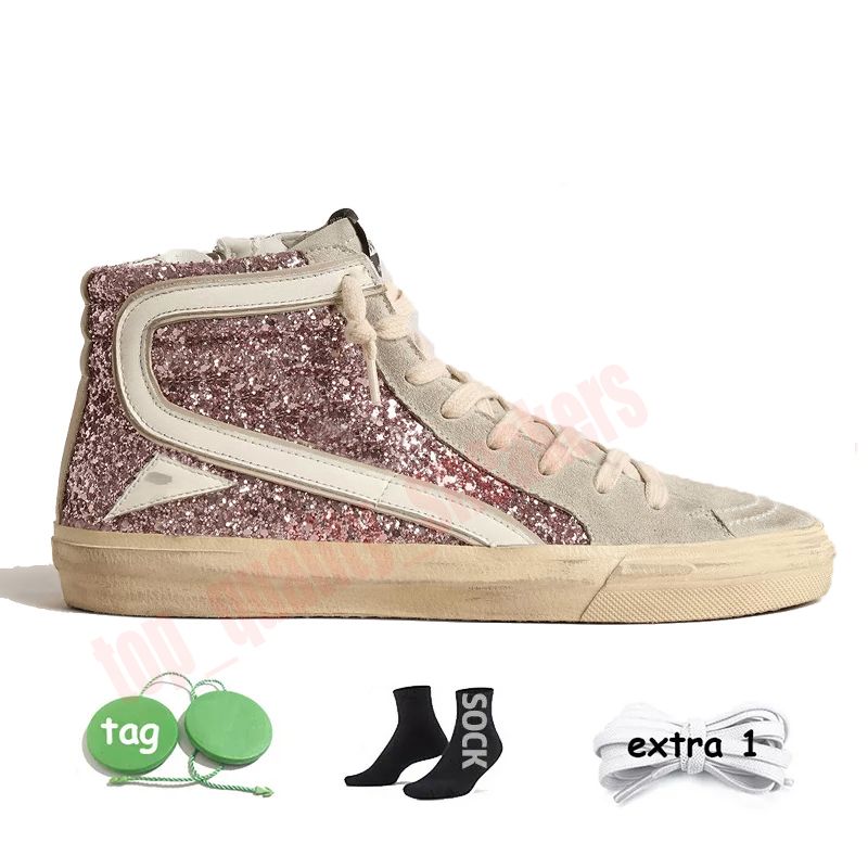 K122 glitter lilla con pelle bianca st