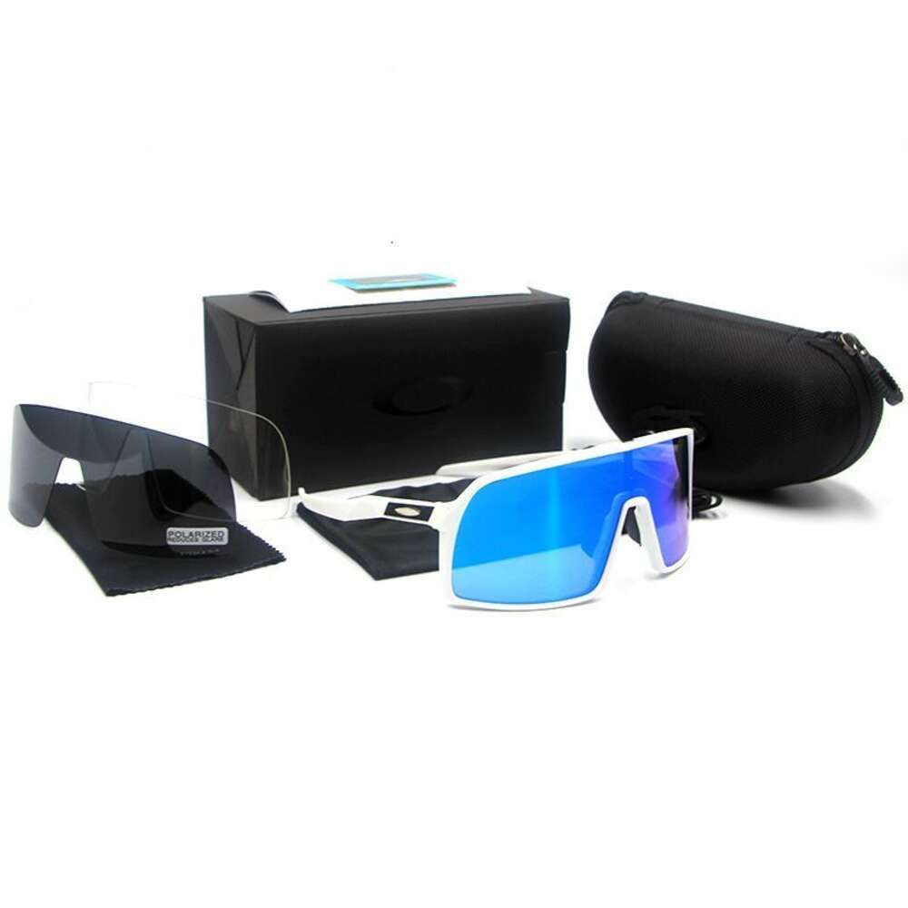 white framed ice blue lenses (three