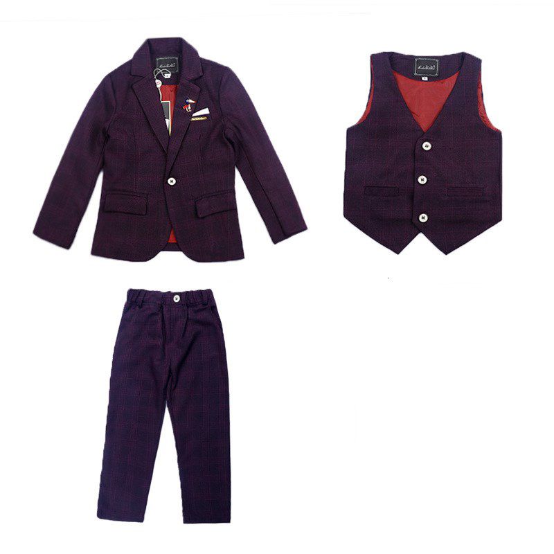 3pcs coat vest pants