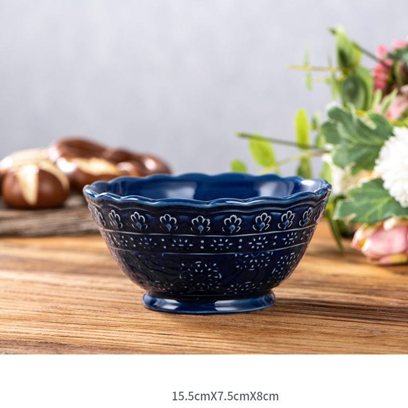 8inch bowl blue