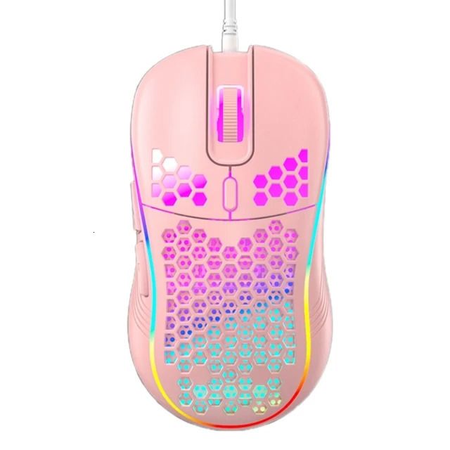 Pink Wired Mouse