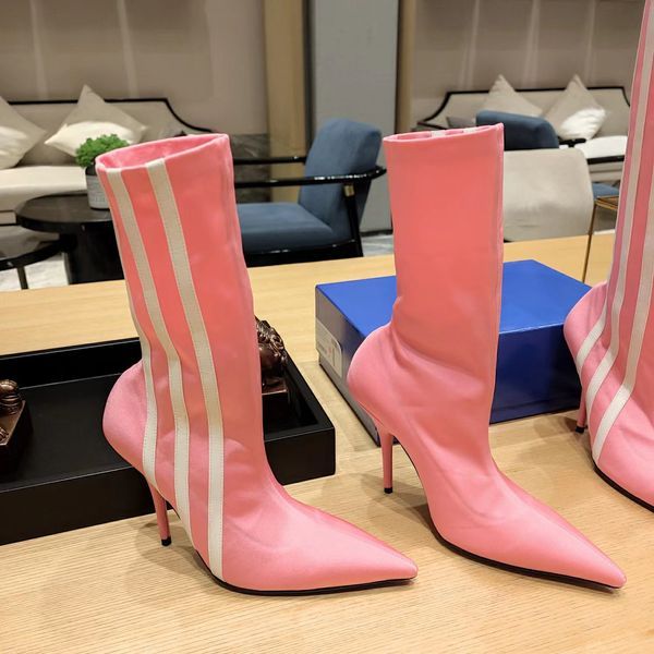 pink ankle boots