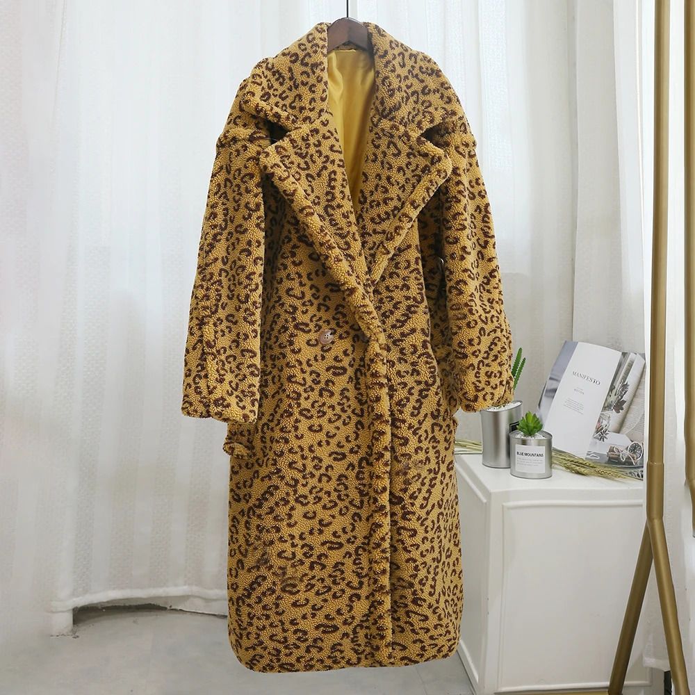 Casaco de leopardo amarelo