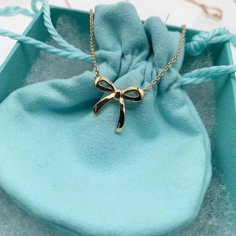 Bow Necklace Rose Gold (ingen diamant)