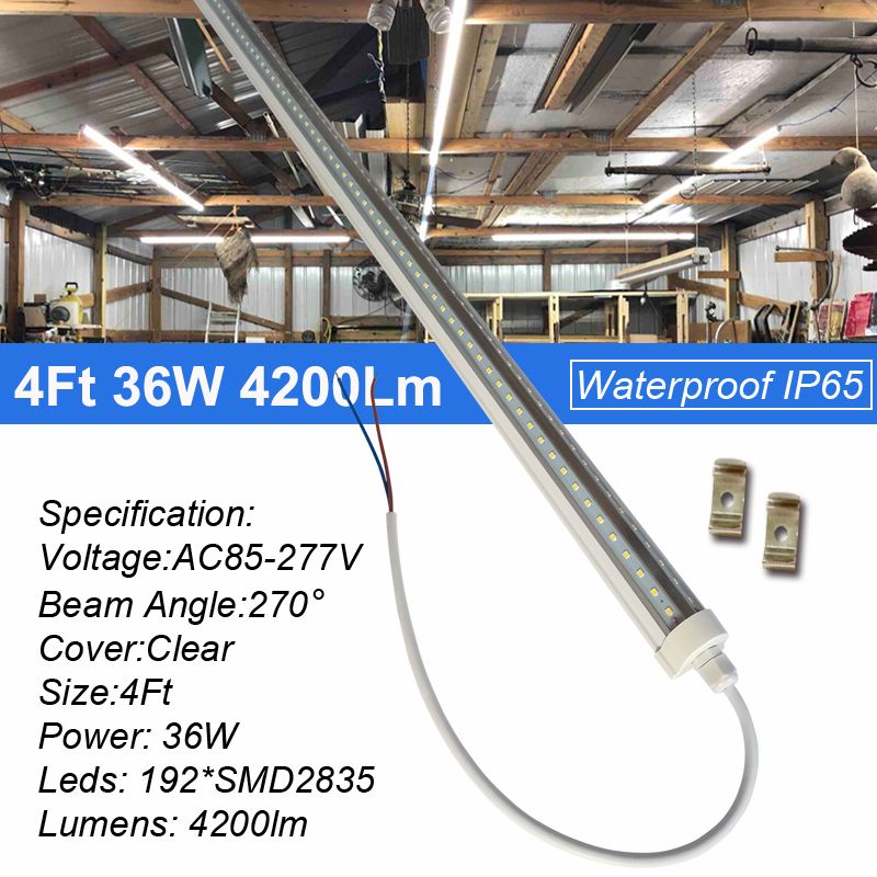 4ft 36W 방수 튜브