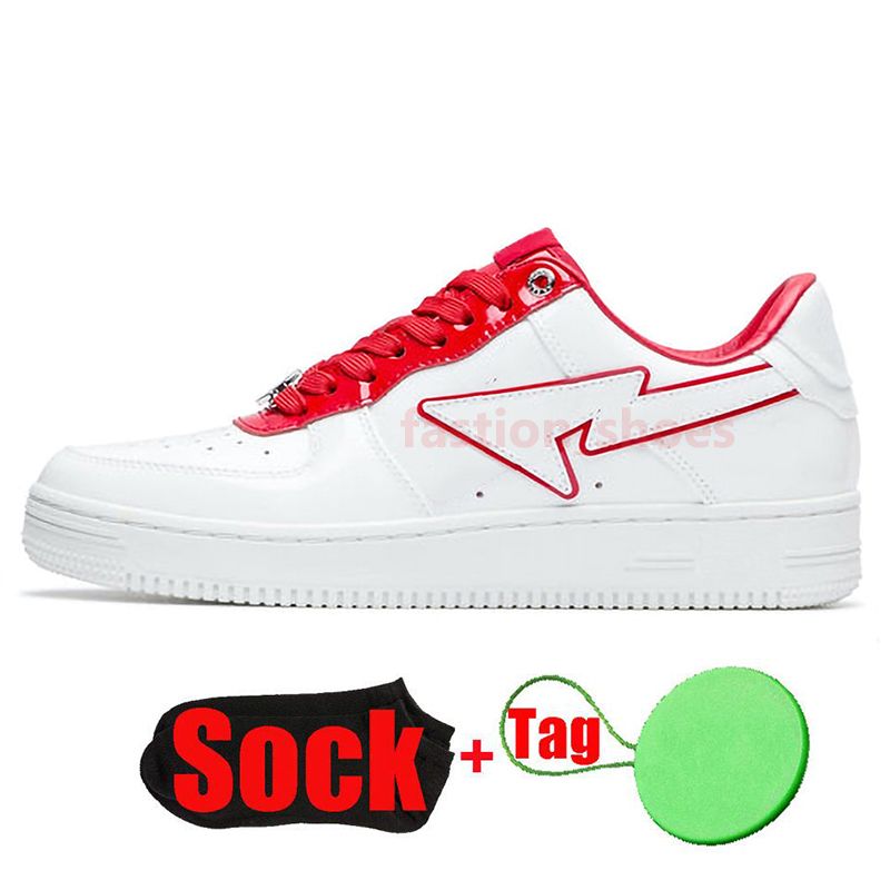 A2 3645 patent leather white red