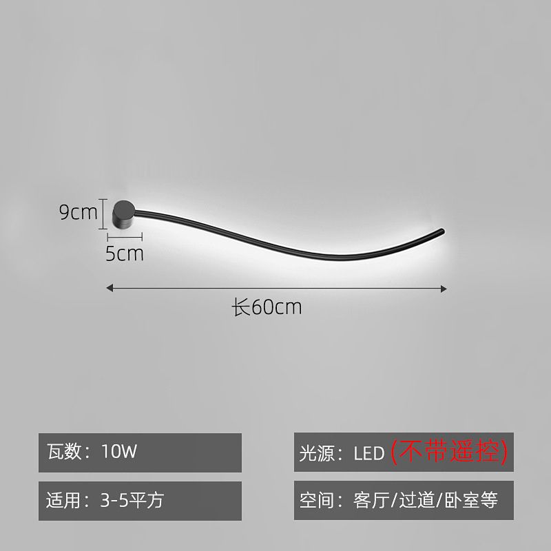 Diametro nero da 60 cm Luce calda