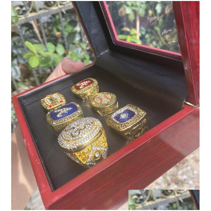 6Pcs Ring With Wooden Box