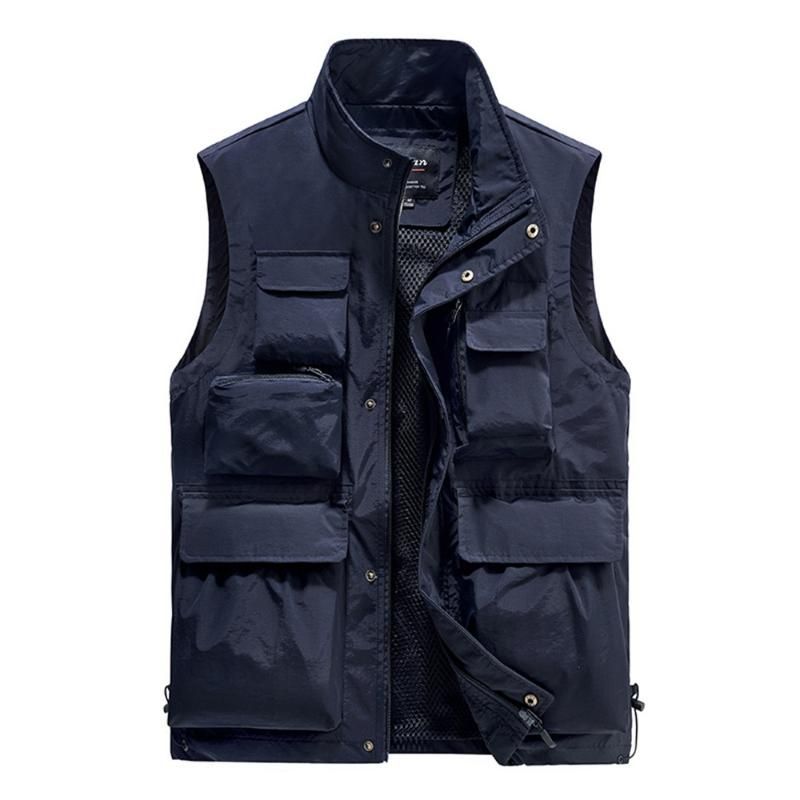 Marineblauw vest