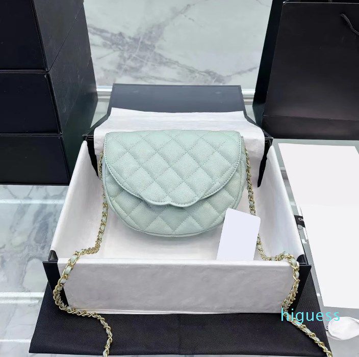 Luxury Genuine Leather Half Moon Clutch Crossbody Bag With Quilted Caviar  Pochette And Shoulder Strap For Men And Women 2023 Designer Tote Bag Green  Handbag From Higuess, $63.67