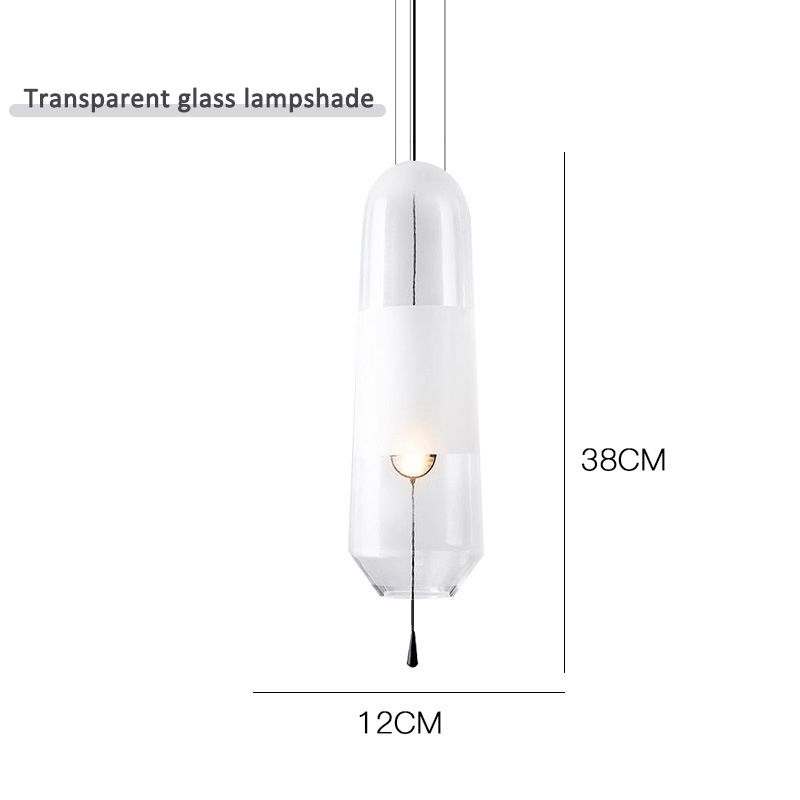 Transparentes Glas ohne Glühbirne