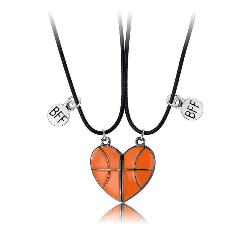 Collane con ciondolo Luoluo&baby 2 pezzi/set Cartoon Heart Basket Chain Collana amico BFF Gioielli amicizia regali per_voghion.com
