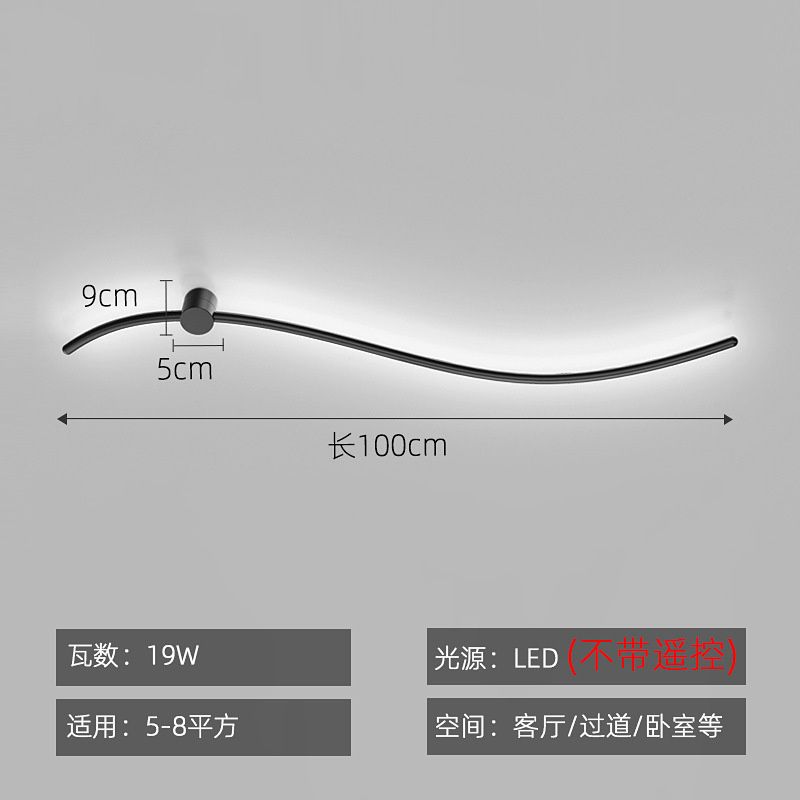 Zwarte diameter 100 cm warm licht