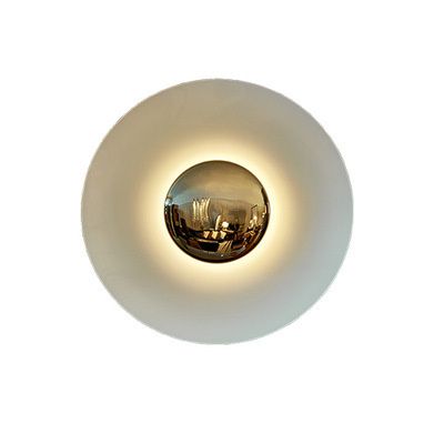 Luce a tre colori in oro bianco D30cm