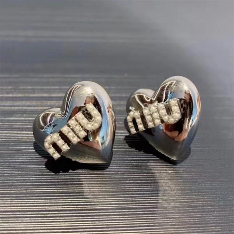 Hoop Huggie Letter Love Metal Rhinestone Earrings With Versatile Heart  Shape Stereoscopic Metal Sense INS Network Red Premium From  Coachs1516accessory, $15.08