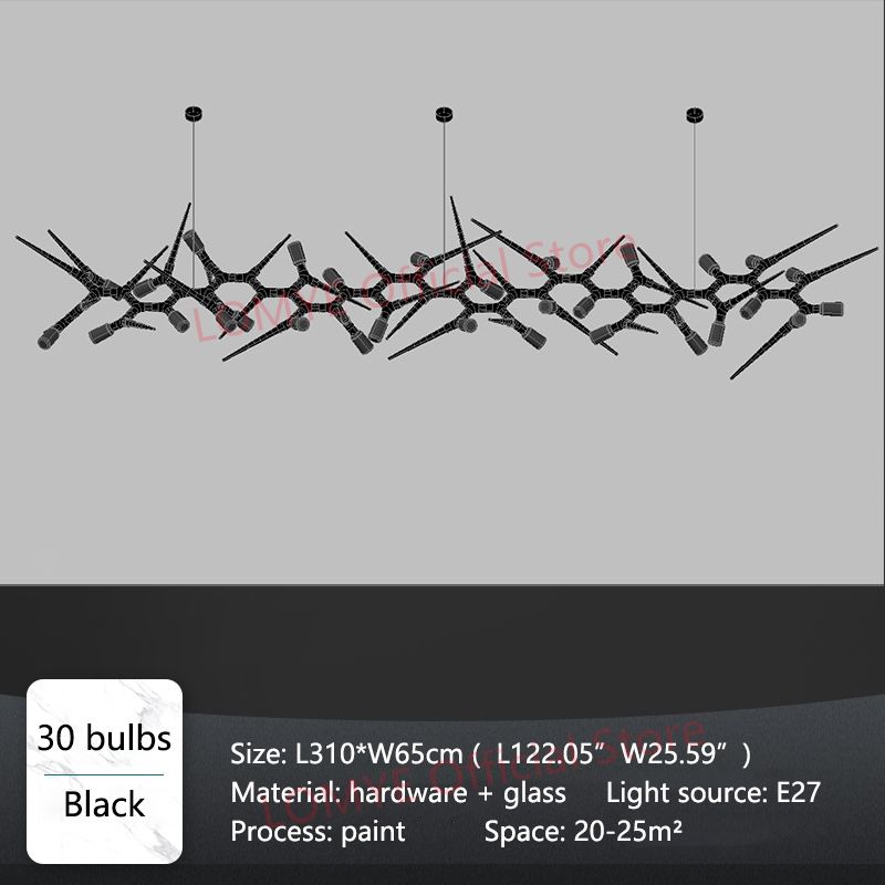 L310CM (122 cale) 30 żarówka ciepłe światło