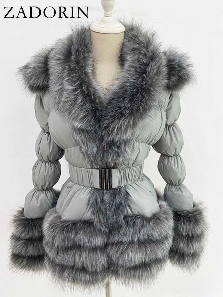 grey silver fox fur