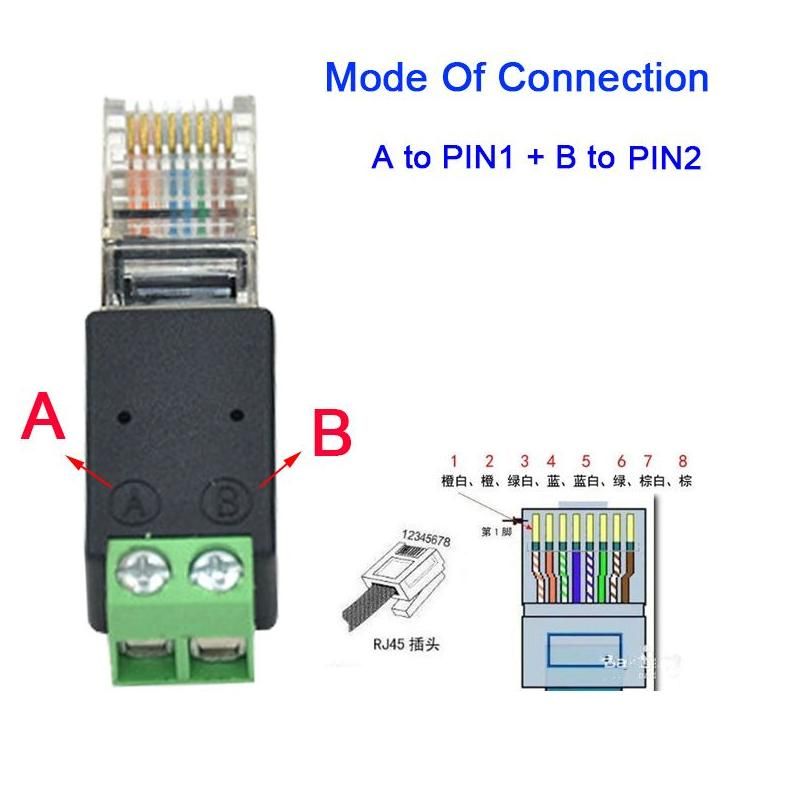 A naar pin1 B naar pin2