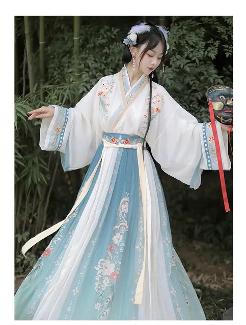 hanfu bleu