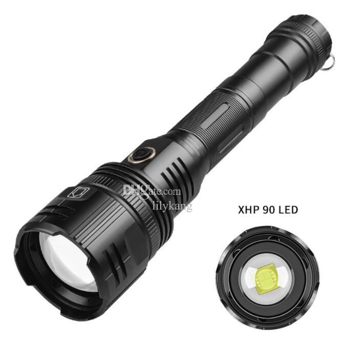 xhp50 flashlight with 26650 battery