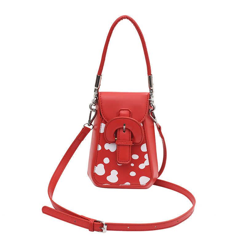 red shoulder bag