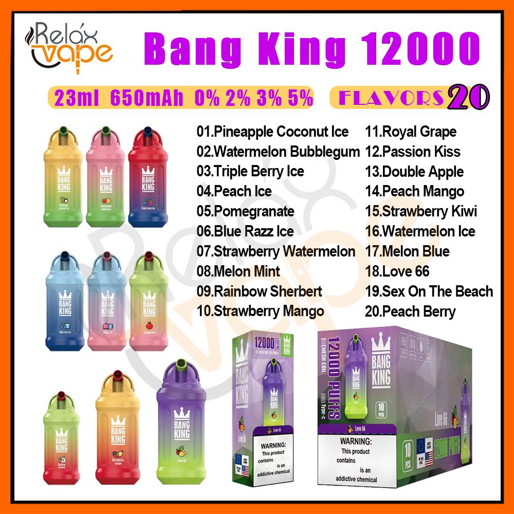 0% Bang King 12k Mix Saveurs