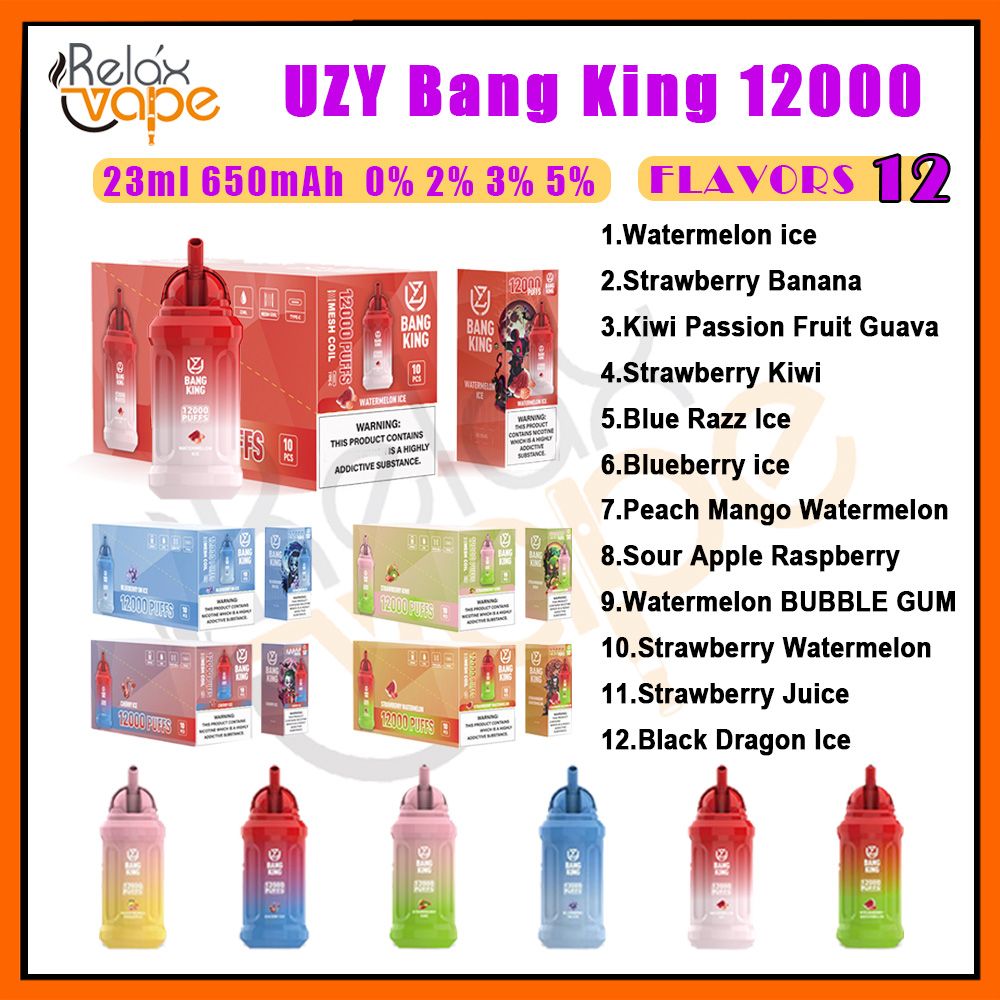 0% Uzy Bang King 12k Mix Flavors