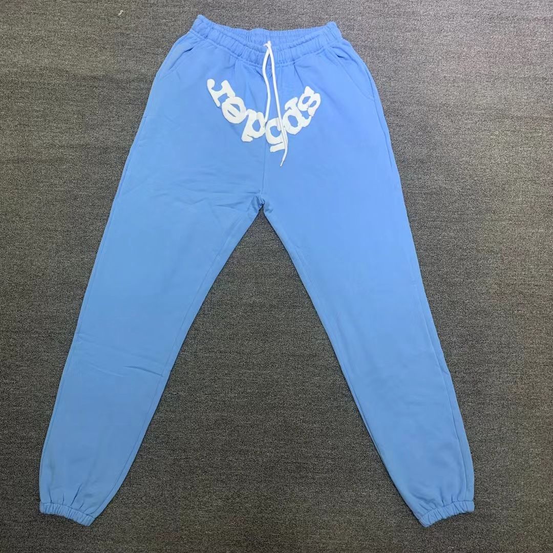 sp5der pants sky blue