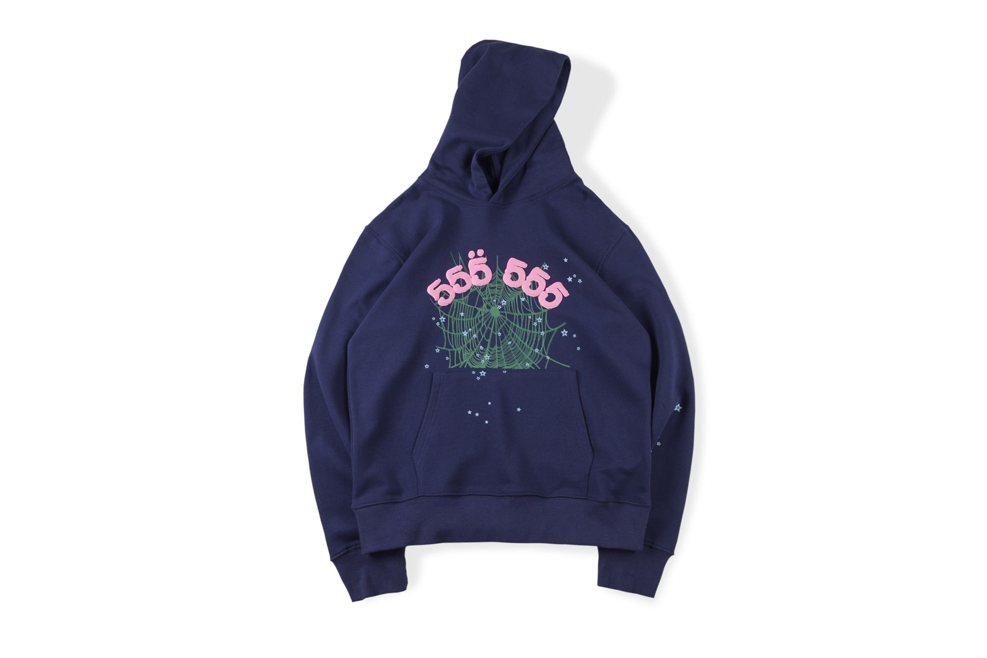 555 555 Hoodies donkerblauw