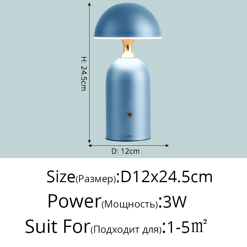 Niebieski D12x24CM 3W